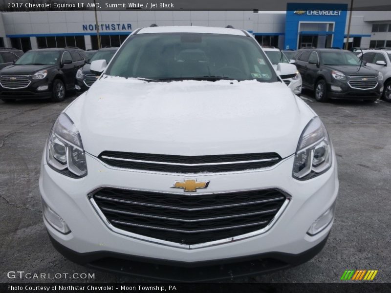 Summit White / Jet Black 2017 Chevrolet Equinox LT AWD