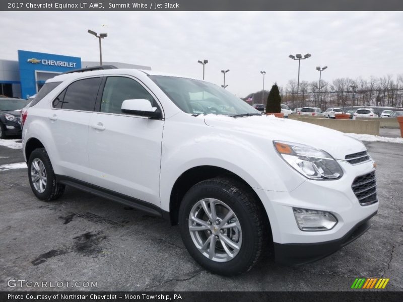 Summit White / Jet Black 2017 Chevrolet Equinox LT AWD