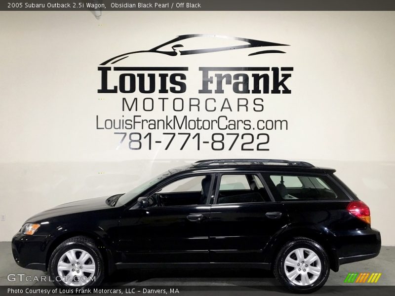 Obsidian Black Pearl / Off Black 2005 Subaru Outback 2.5i Wagon