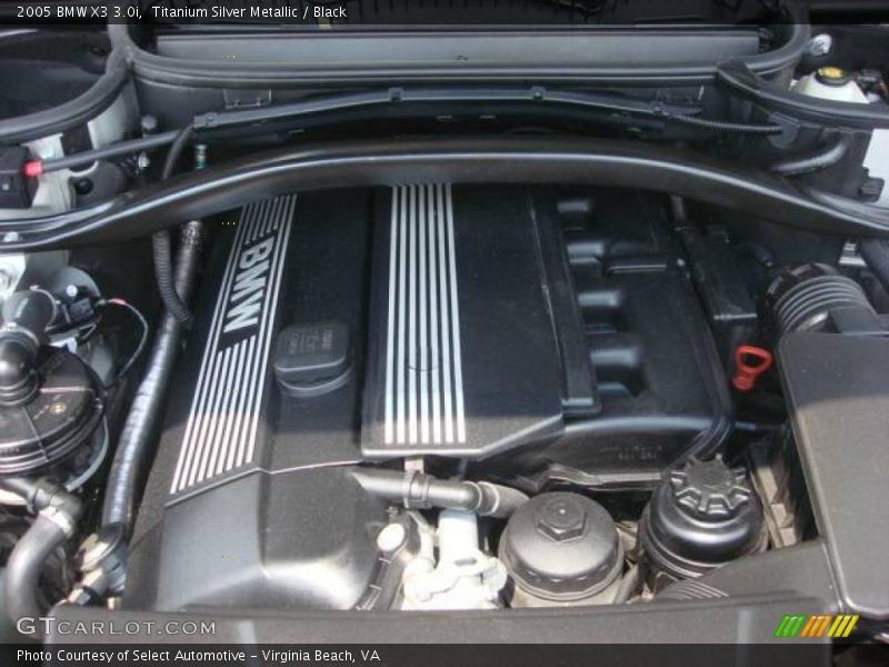 Titanium Silver Metallic / Black 2005 BMW X3 3.0i
