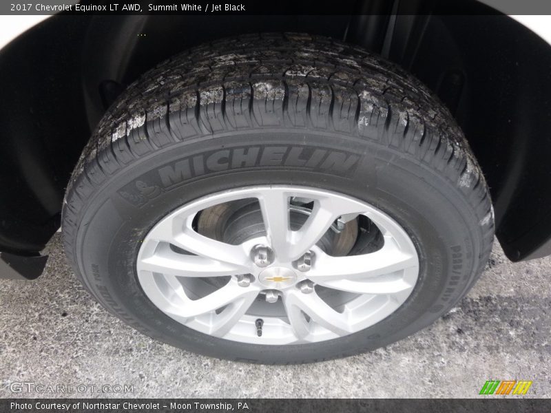 Summit White / Jet Black 2017 Chevrolet Equinox LT AWD