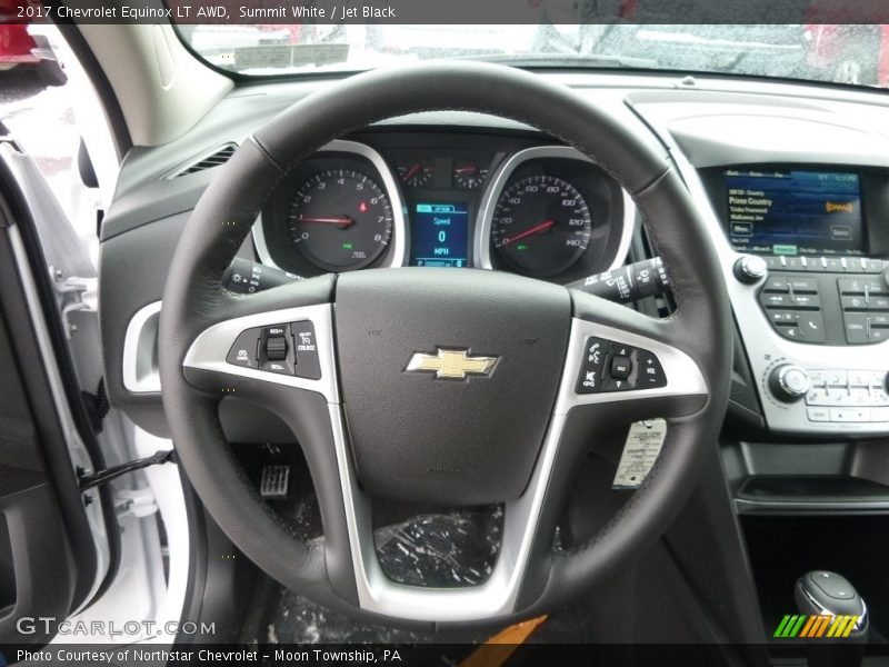 Summit White / Jet Black 2017 Chevrolet Equinox LT AWD