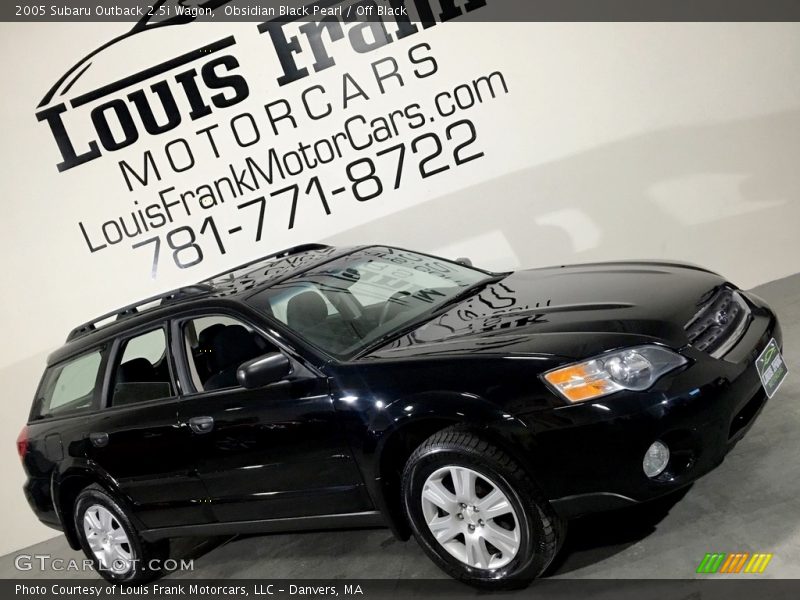 Obsidian Black Pearl / Off Black 2005 Subaru Outback 2.5i Wagon