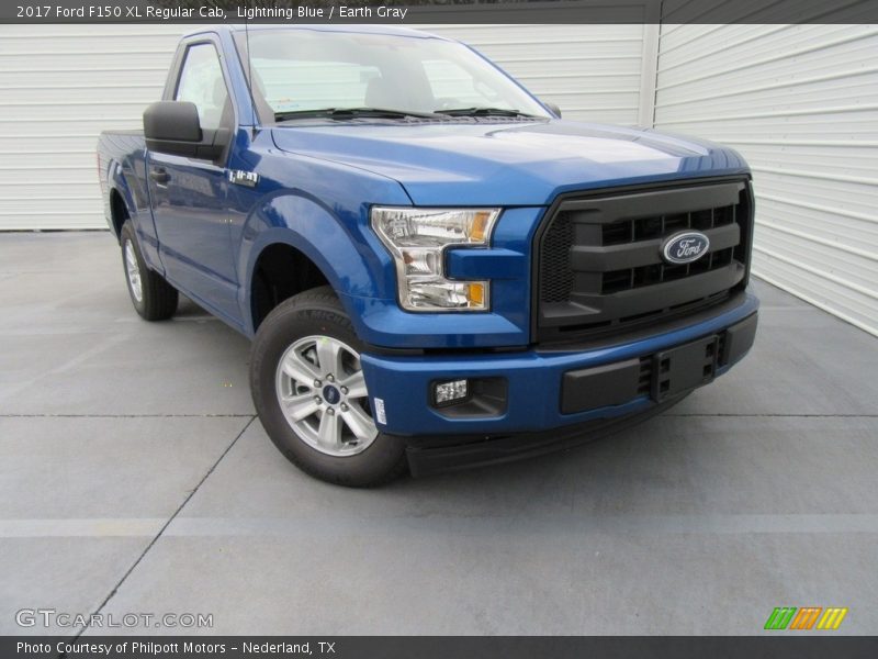 Lightning Blue / Earth Gray 2017 Ford F150 XL Regular Cab