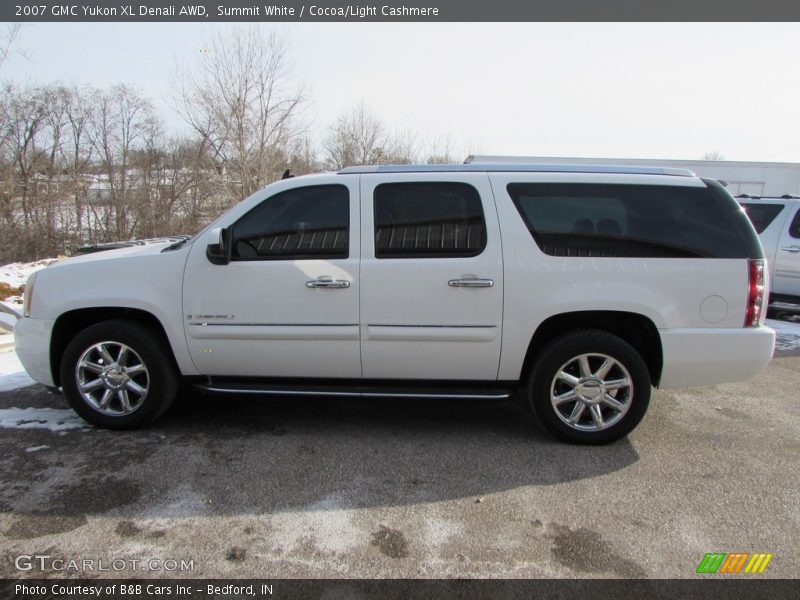 Summit White / Cocoa/Light Cashmere 2007 GMC Yukon XL Denali AWD