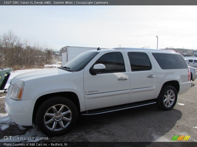 Summit White / Cocoa/Light Cashmere 2007 GMC Yukon XL Denali AWD