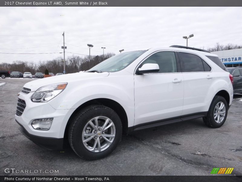 Summit White / Jet Black 2017 Chevrolet Equinox LT AWD