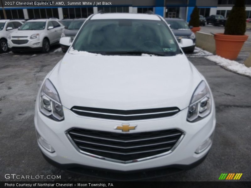 Summit White / Jet Black 2017 Chevrolet Equinox LT AWD