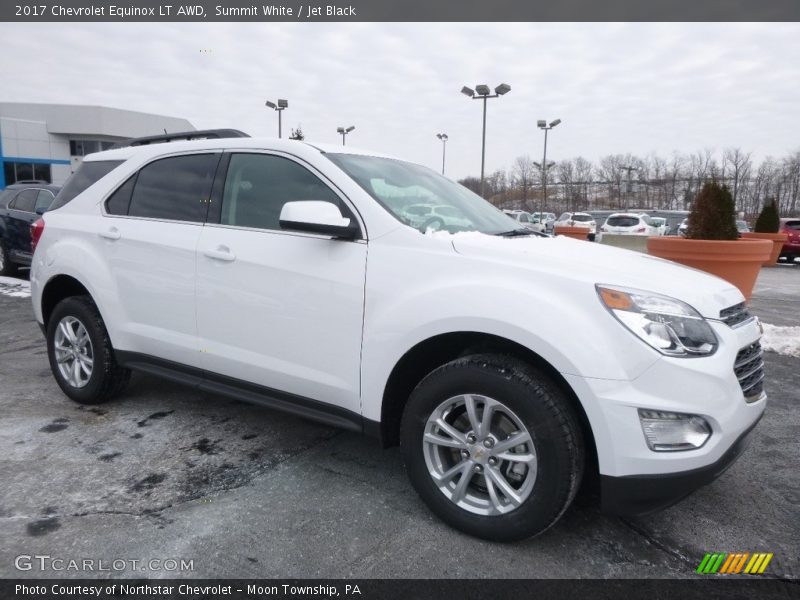 Summit White / Jet Black 2017 Chevrolet Equinox LT AWD