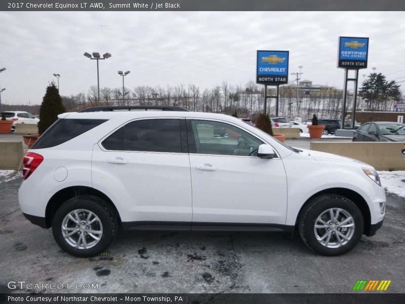 Summit White / Jet Black 2017 Chevrolet Equinox LT AWD