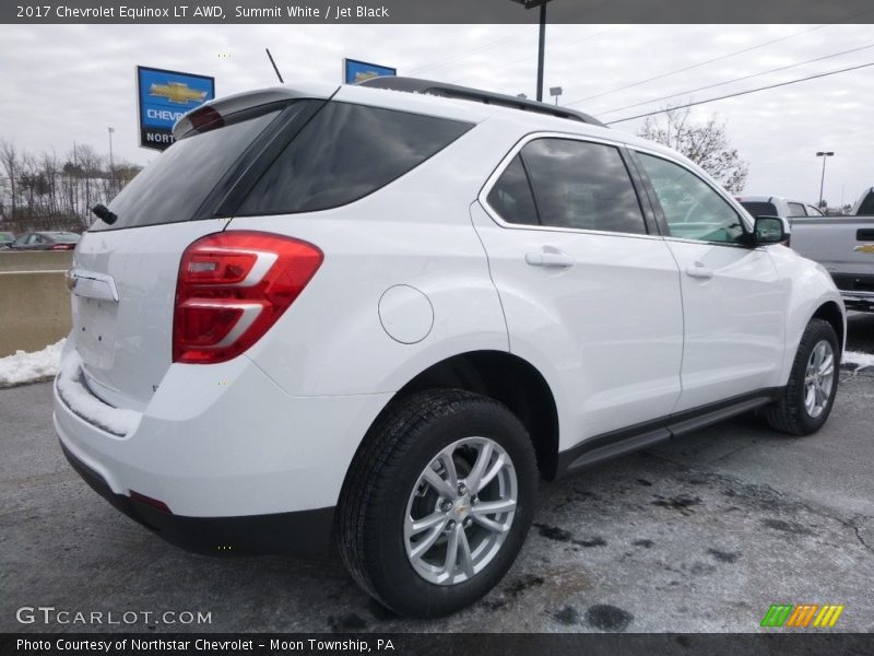 Summit White / Jet Black 2017 Chevrolet Equinox LT AWD
