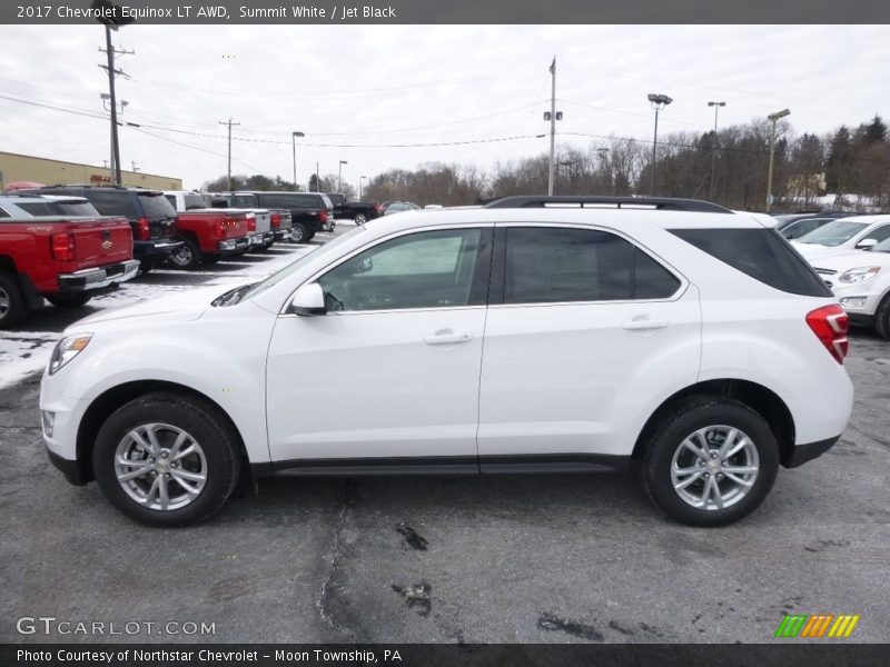 Summit White / Jet Black 2017 Chevrolet Equinox LT AWD