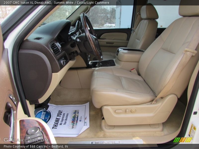 Summit White / Cocoa/Light Cashmere 2007 GMC Yukon XL Denali AWD