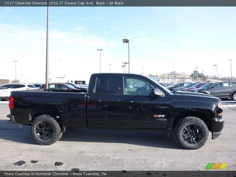 Black / Jet Black 2017 Chevrolet Silverado 1500 LT Double Cab 4x4