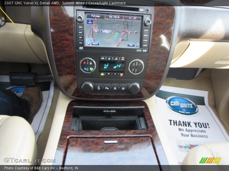 Summit White / Cocoa/Light Cashmere 2007 GMC Yukon XL Denali AWD