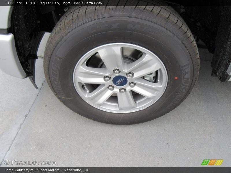 Ingot Silver / Earth Gray 2017 Ford F150 XL Regular Cab