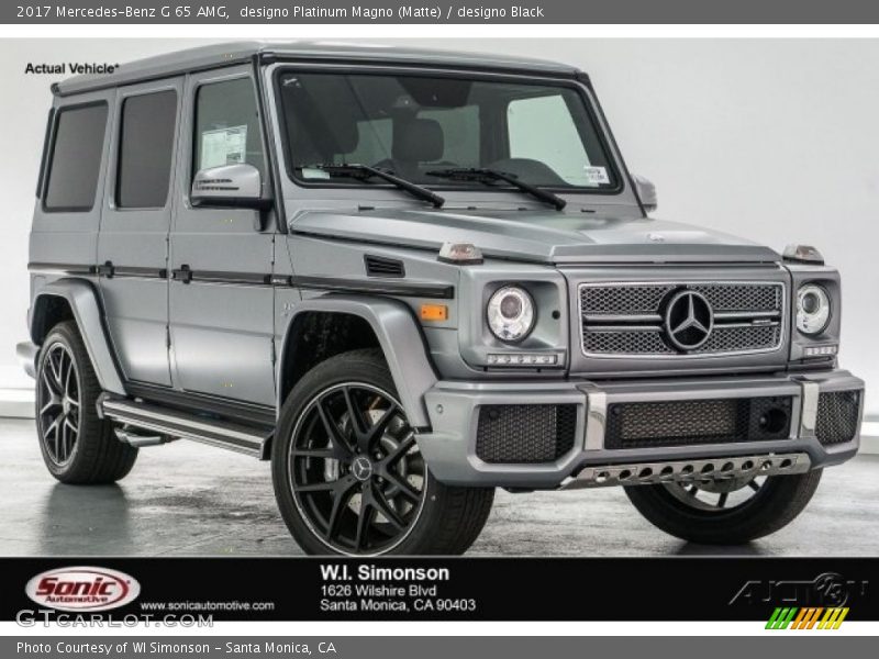 designo Platinum Magno (Matte) / designo Black 2017 Mercedes-Benz G 65 AMG