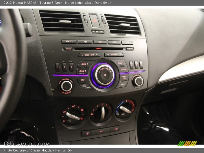 Indigo Lights Mica / Dune Beige 2012 Mazda MAZDA3 i Touring 5 Door