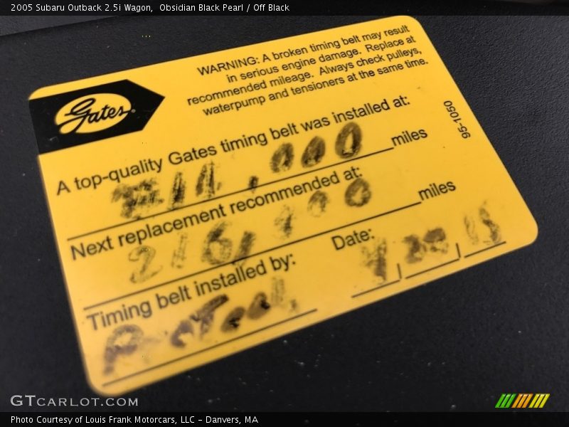 Obsidian Black Pearl / Off Black 2005 Subaru Outback 2.5i Wagon
