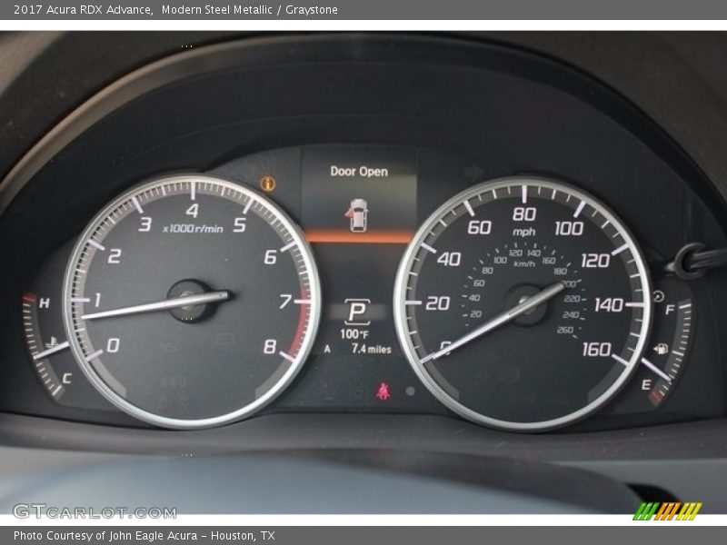 Modern Steel Metallic / Graystone 2017 Acura RDX Advance