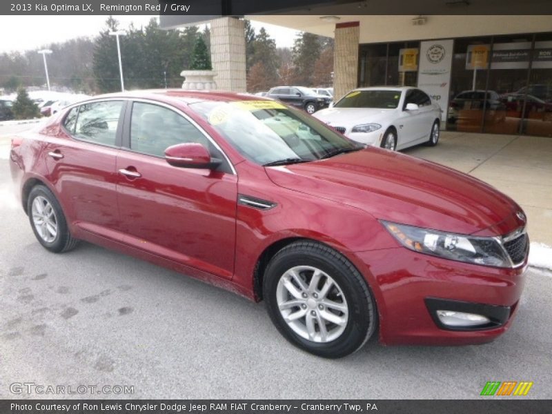 Remington Red / Gray 2013 Kia Optima LX