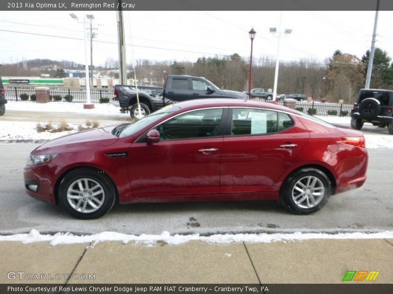 Remington Red / Gray 2013 Kia Optima LX