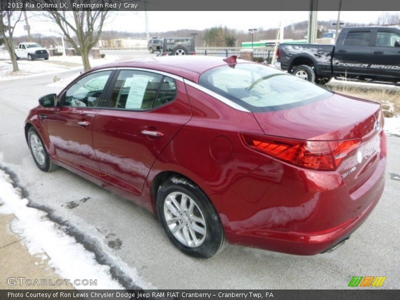 Remington Red / Gray 2013 Kia Optima LX