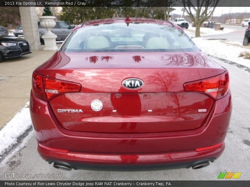 Remington Red / Gray 2013 Kia Optima LX