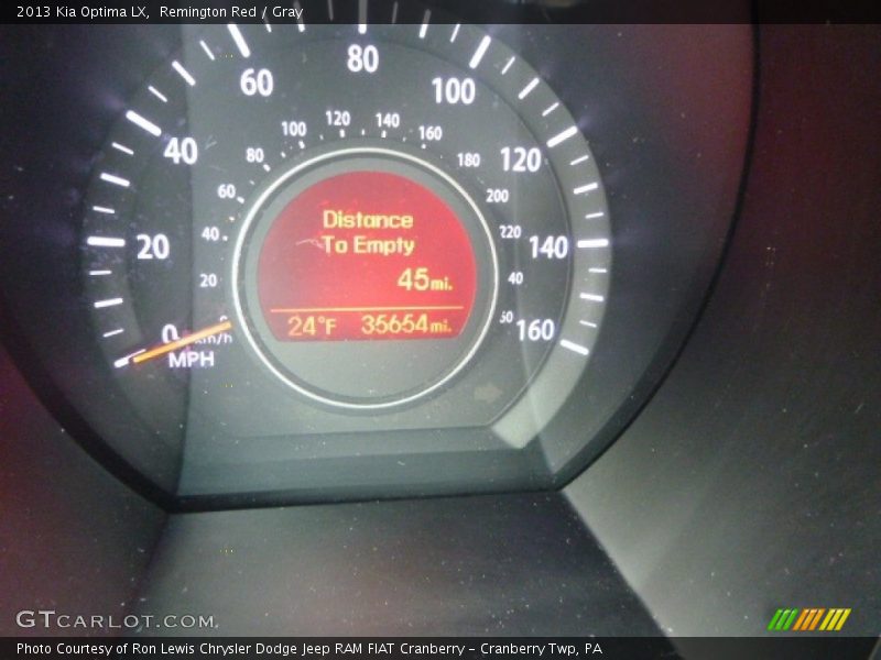Remington Red / Gray 2013 Kia Optima LX