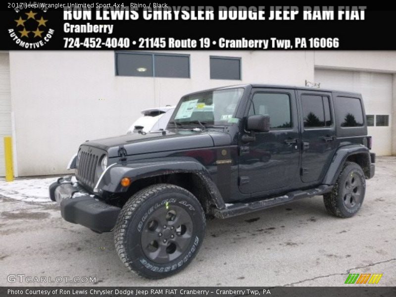 Rhino / Black 2017 Jeep Wrangler Unlimited Sport 4x4