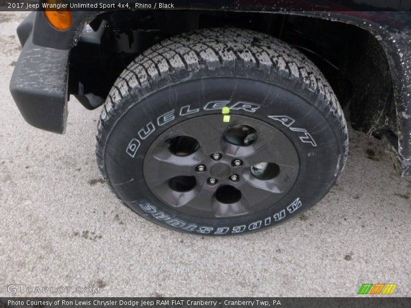 Rhino / Black 2017 Jeep Wrangler Unlimited Sport 4x4