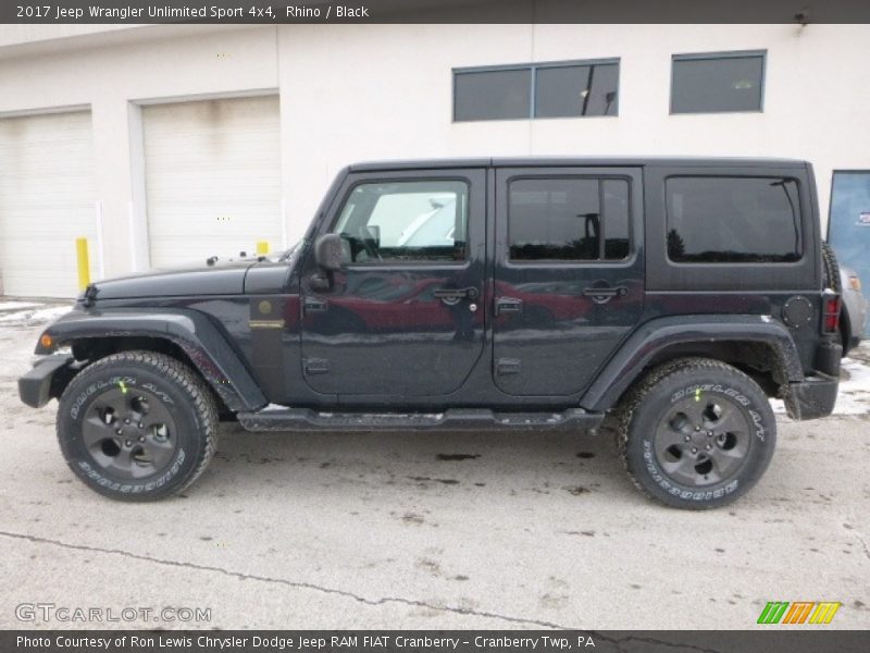 Rhino / Black 2017 Jeep Wrangler Unlimited Sport 4x4