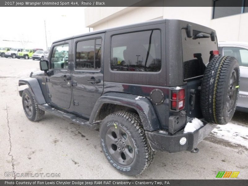 Rhino / Black 2017 Jeep Wrangler Unlimited Sport 4x4