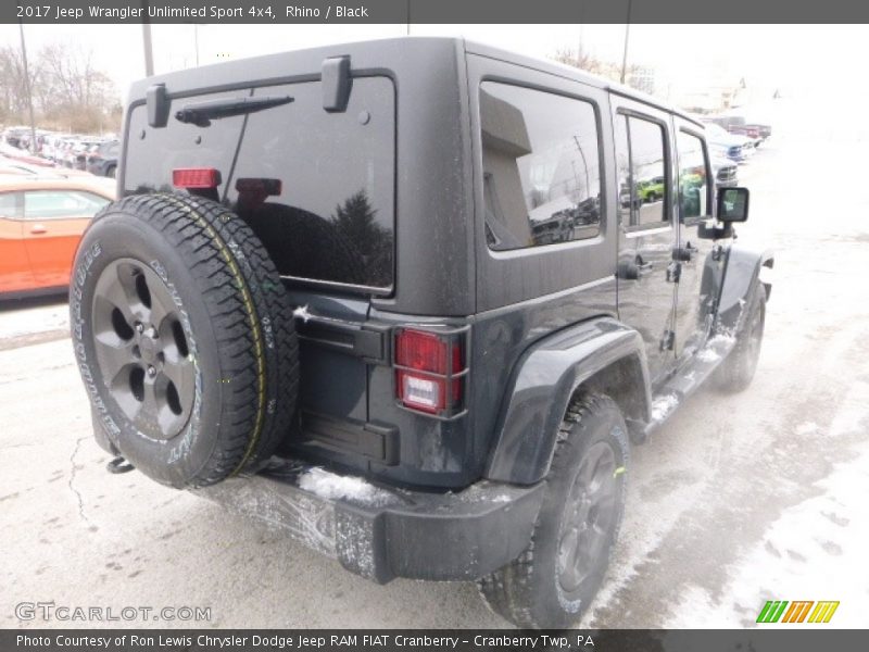 Rhino / Black 2017 Jeep Wrangler Unlimited Sport 4x4