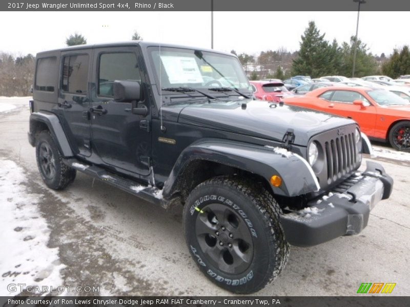 Rhino / Black 2017 Jeep Wrangler Unlimited Sport 4x4
