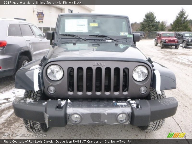 Rhino / Black 2017 Jeep Wrangler Unlimited Sport 4x4