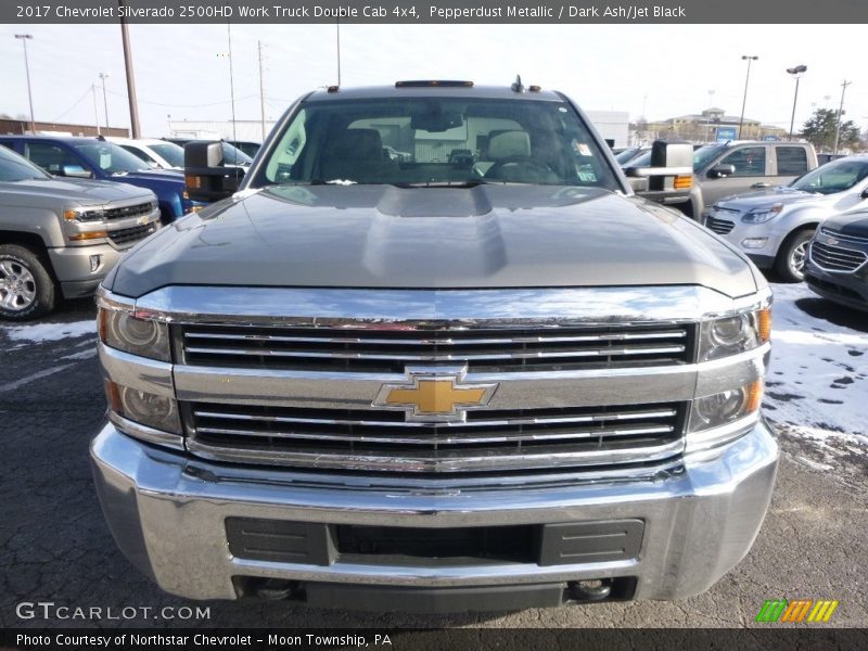 Pepperdust Metallic / Dark Ash/Jet Black 2017 Chevrolet Silverado 2500HD Work Truck Double Cab 4x4