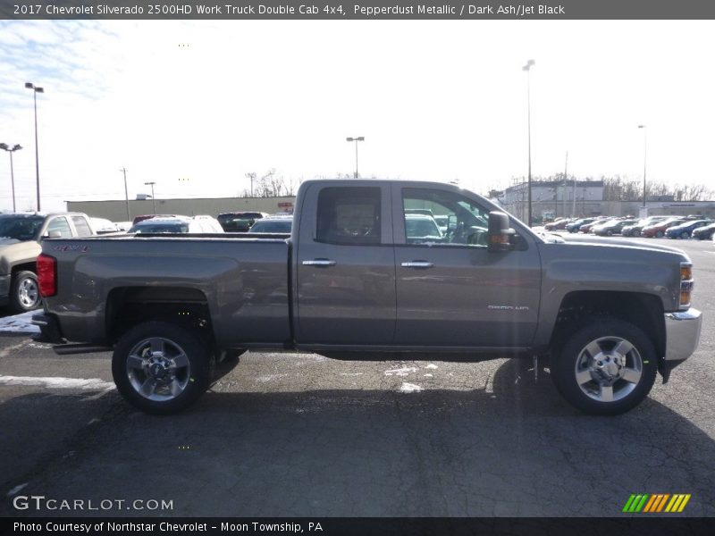 Pepperdust Metallic / Dark Ash/Jet Black 2017 Chevrolet Silverado 2500HD Work Truck Double Cab 4x4