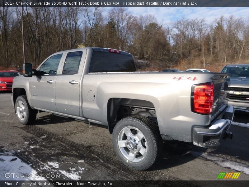 Pepperdust Metallic / Dark Ash/Jet Black 2017 Chevrolet Silverado 2500HD Work Truck Double Cab 4x4