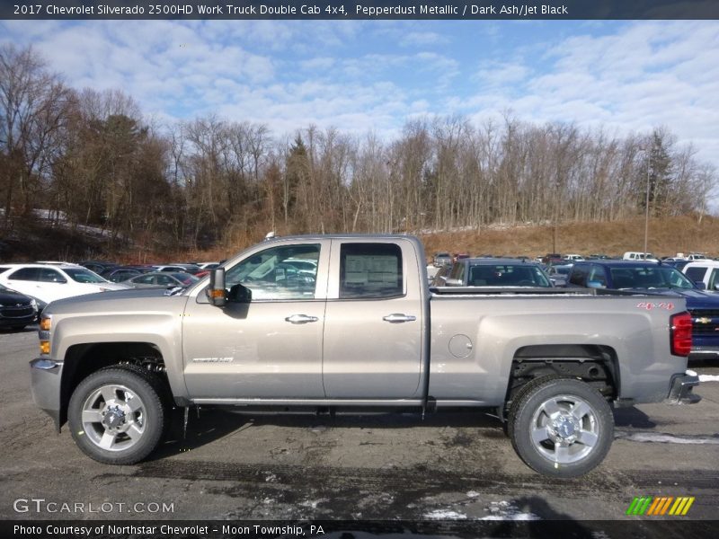 Pepperdust Metallic / Dark Ash/Jet Black 2017 Chevrolet Silverado 2500HD Work Truck Double Cab 4x4
