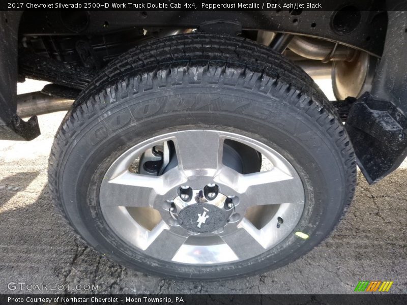 Pepperdust Metallic / Dark Ash/Jet Black 2017 Chevrolet Silverado 2500HD Work Truck Double Cab 4x4