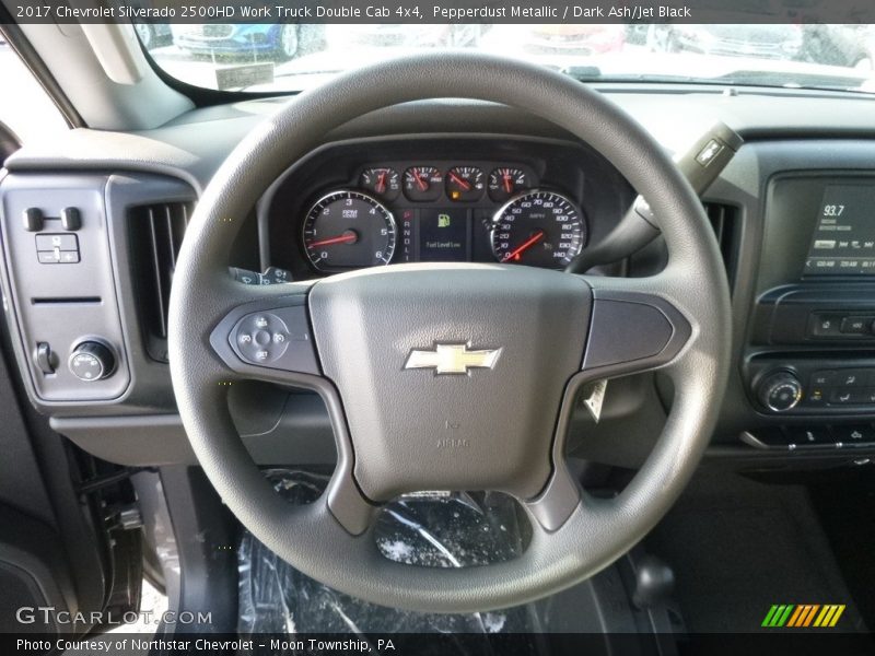 Pepperdust Metallic / Dark Ash/Jet Black 2017 Chevrolet Silverado 2500HD Work Truck Double Cab 4x4