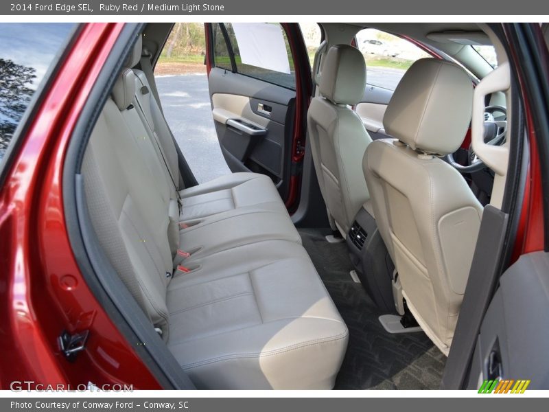 Ruby Red / Medium Light Stone 2014 Ford Edge SEL