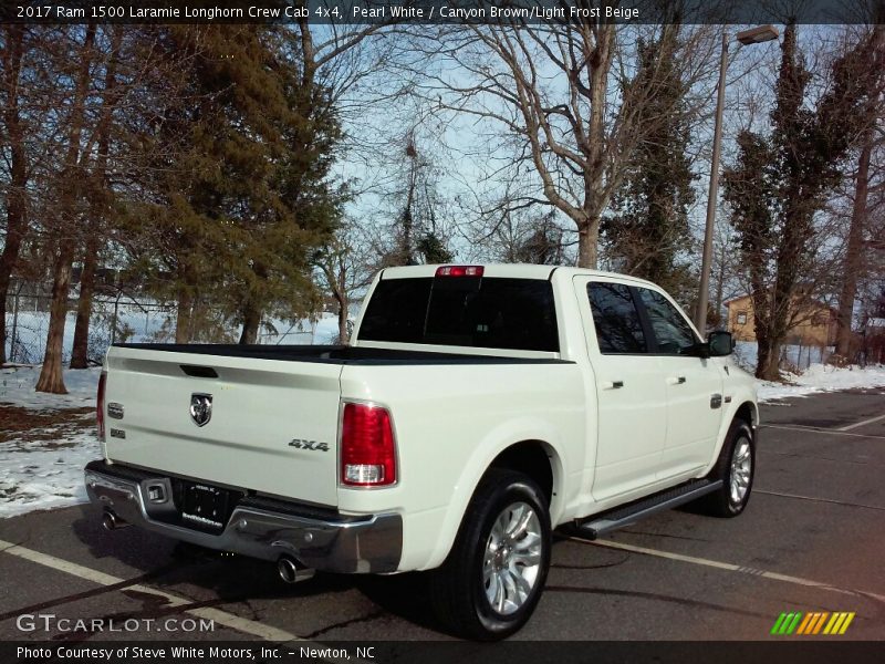Pearl White / Canyon Brown/Light Frost Beige 2017 Ram 1500 Laramie Longhorn Crew Cab 4x4