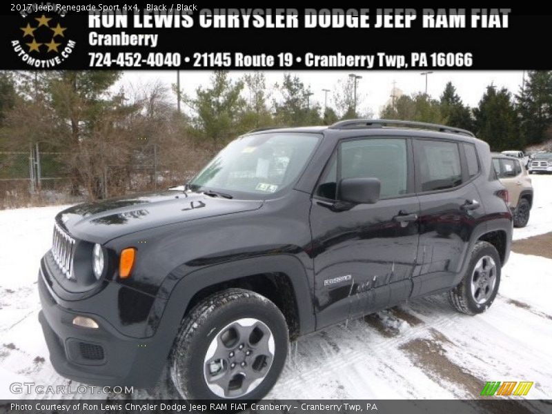 Black / Black 2017 Jeep Renegade Sport 4x4