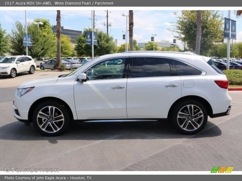 White Diamond Pearl / Parchment 2017 Acura MDX SH-AWD