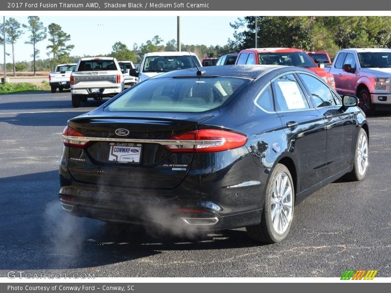 Shadow Black / Medium Soft Ceramic 2017 Ford Fusion Titanium AWD