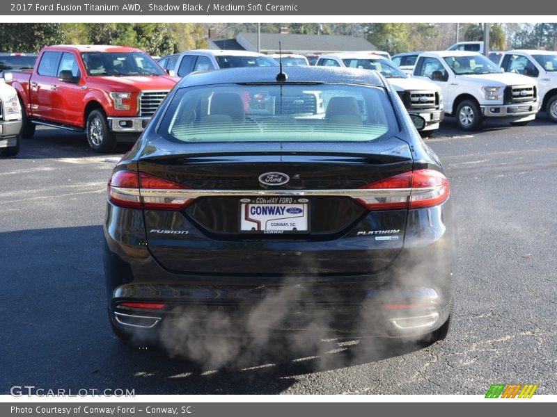Shadow Black / Medium Soft Ceramic 2017 Ford Fusion Titanium AWD