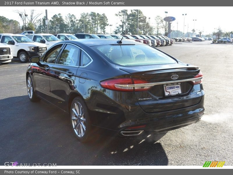 Shadow Black / Medium Soft Ceramic 2017 Ford Fusion Titanium AWD
