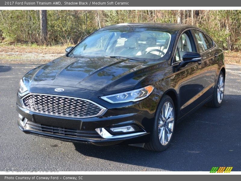 Shadow Black / Medium Soft Ceramic 2017 Ford Fusion Titanium AWD